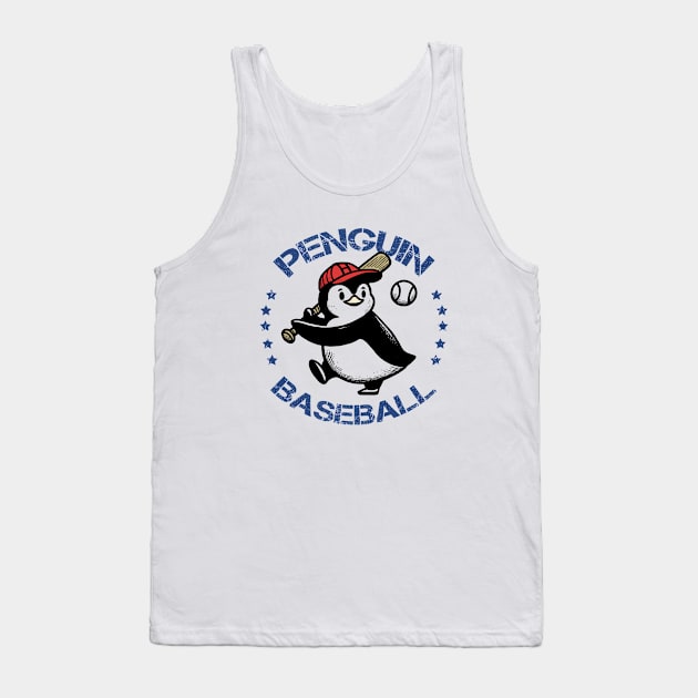 Penguin Baseball Tank Top by poppoplover